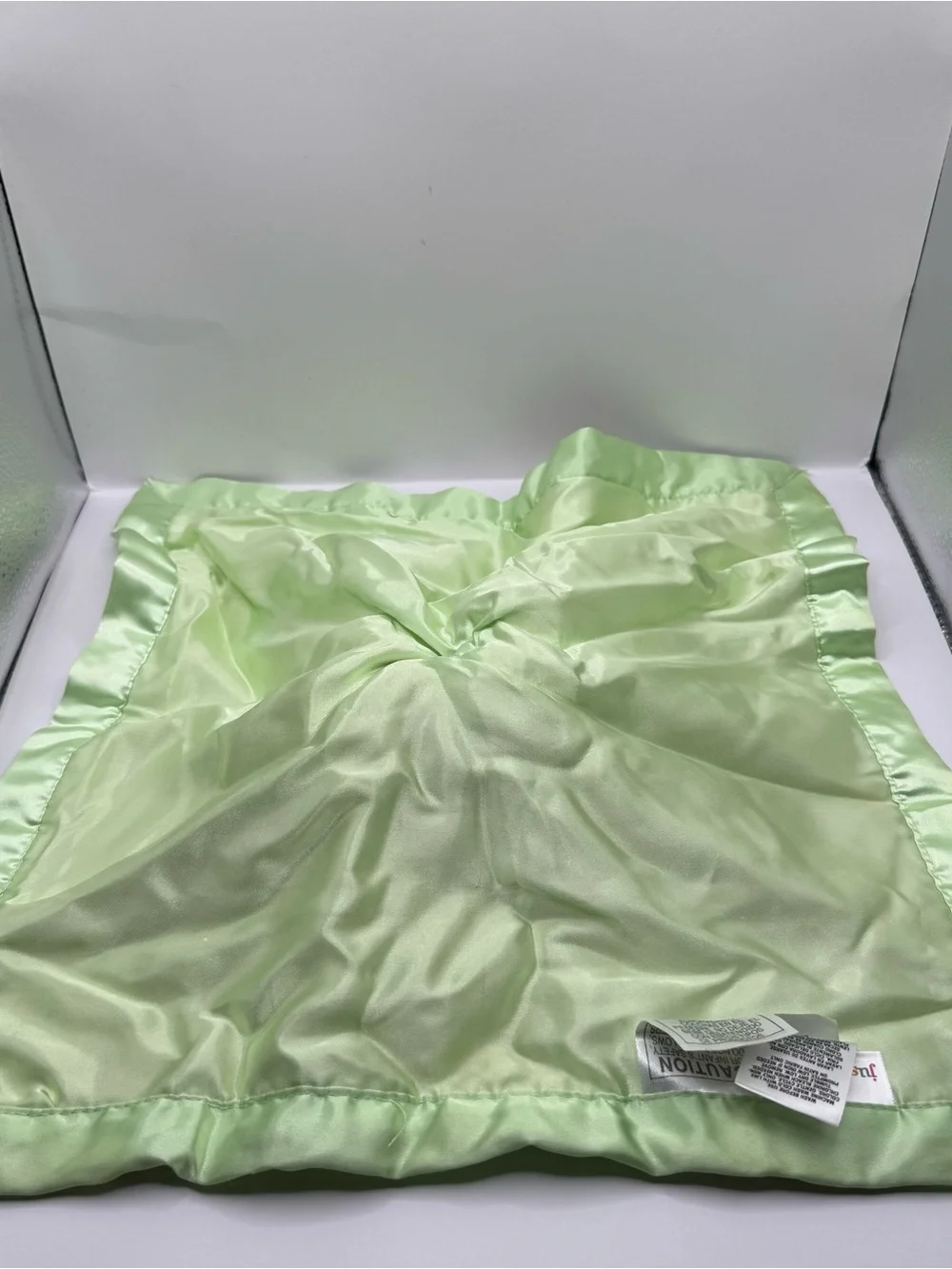 Carters Cutie Frog Just One Year Frog Lovey Security Blanket Satin Trim